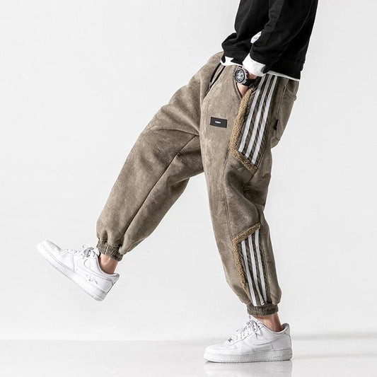 Herren Fleecehose Bequem Baumwolle Stilvolle Freizeit Jogginghose 0