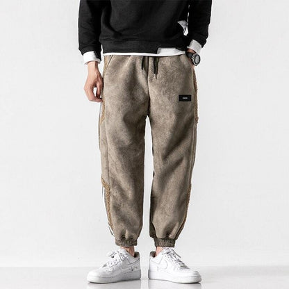 Herren Fleecehose Bequem Baumwolle Stilvolle Freizeit Jogginghose 1