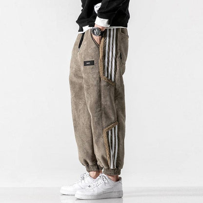 Herren Fleecehose Bequem Baumwolle Stilvolle Freizeit Jogginghose 2