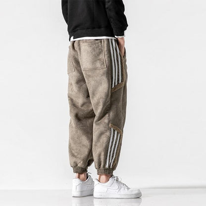 Herren Fleecehose Bequem Baumwolle Stilvolle Freizeit Jogginghose 3