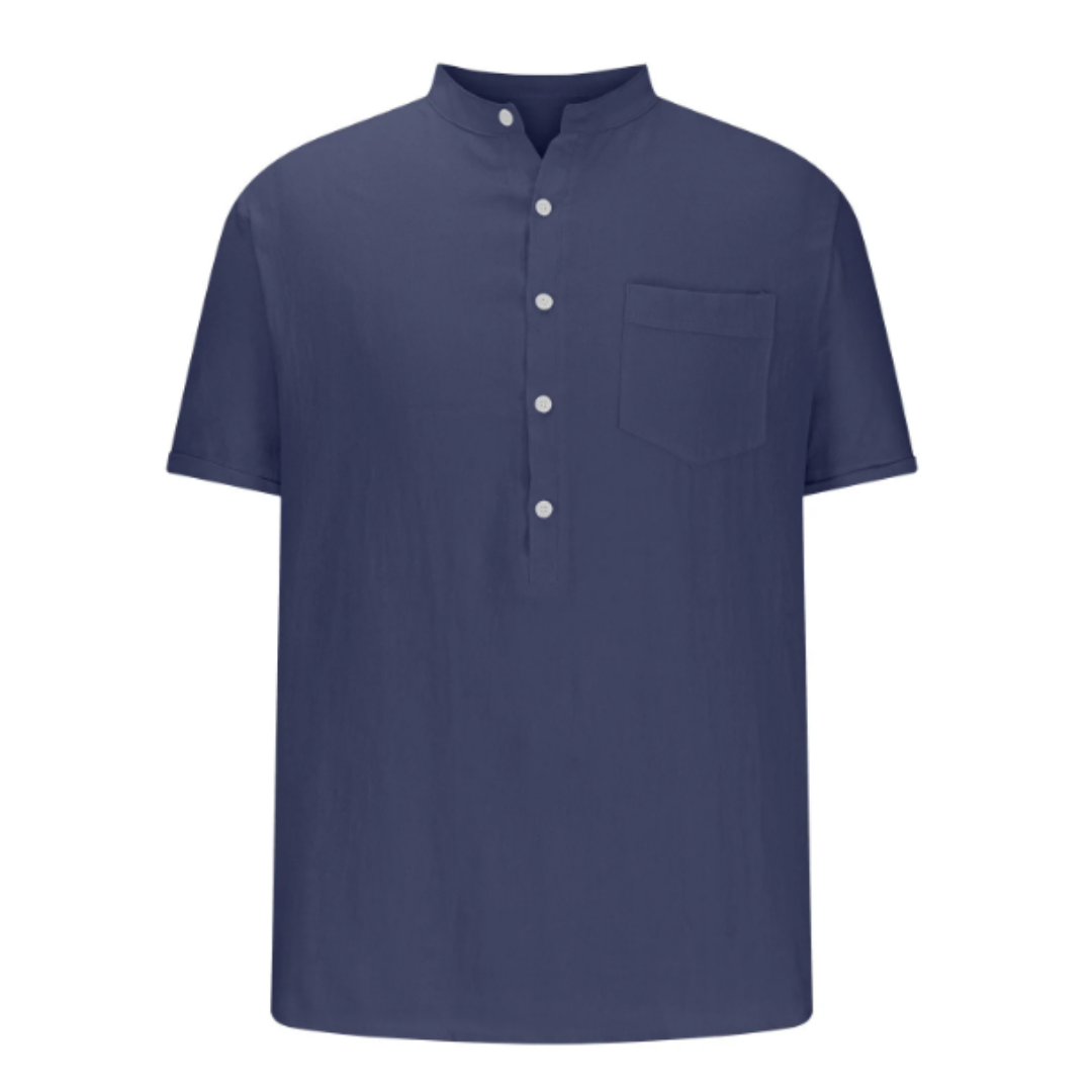 Herren Hemd Langarm Elegant Entspannt Baumwolle 7