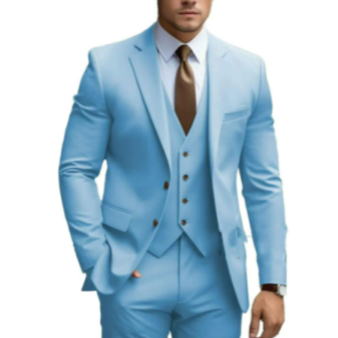 Herren Hochzeitsanzug 3-teilig Maßgeschneiderte Eleganz 1
