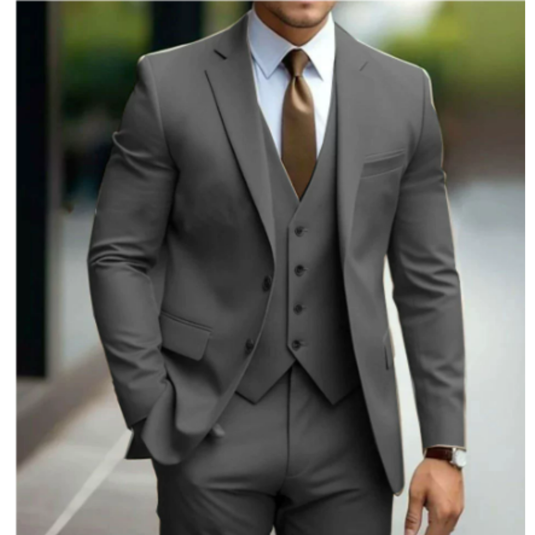Herren Hochzeitsanzug 3-teilig Maßgeschneiderte Eleganz 11