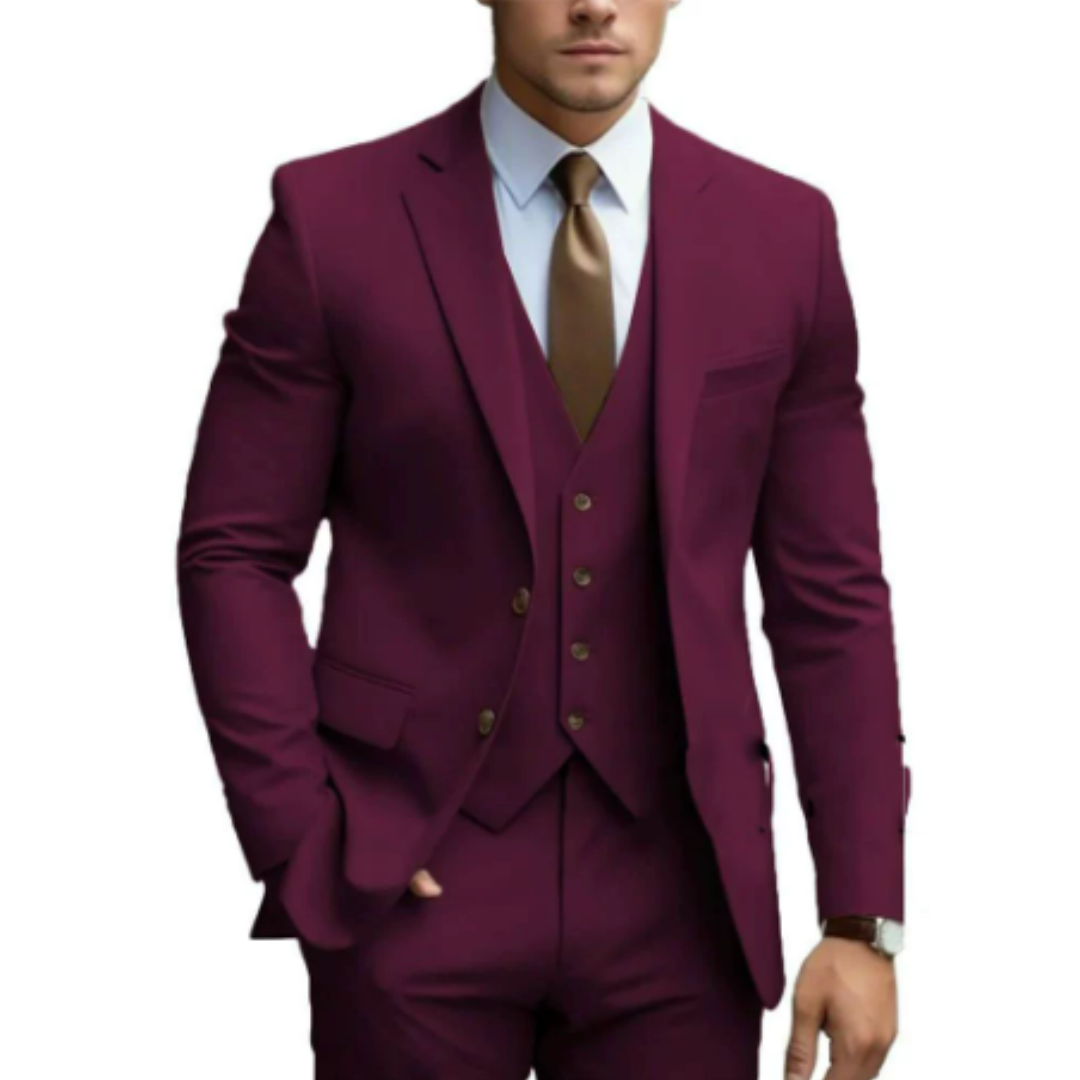 Herren Hochzeitsanzug 3-teilig Maßgeschneiderte Eleganz 2