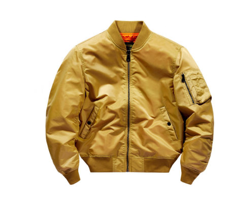 Herren Jacke Klassische Bomberjacke Leicht mit Reißverschluss 0