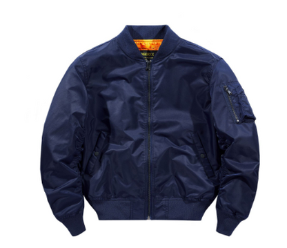 Herren Jacke Klassische Bomberjacke Leicht mit Reißverschluss 4
