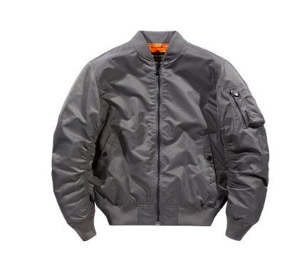 Herren Jacke Klassische Bomberjacke Leicht mit Reißverschluss 6