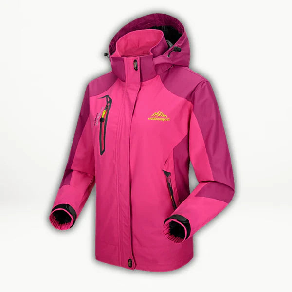 Herren Jacke Outdoor Wasserdicht Atmungsaktiv Winddicht Polyester mit Abnehmbarer Kapuze 0
