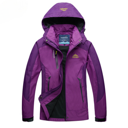 Herren Jacke Outdoor Wasserdicht Atmungsaktiv Winddicht Polyester mit Abnehmbarer Kapuze 4