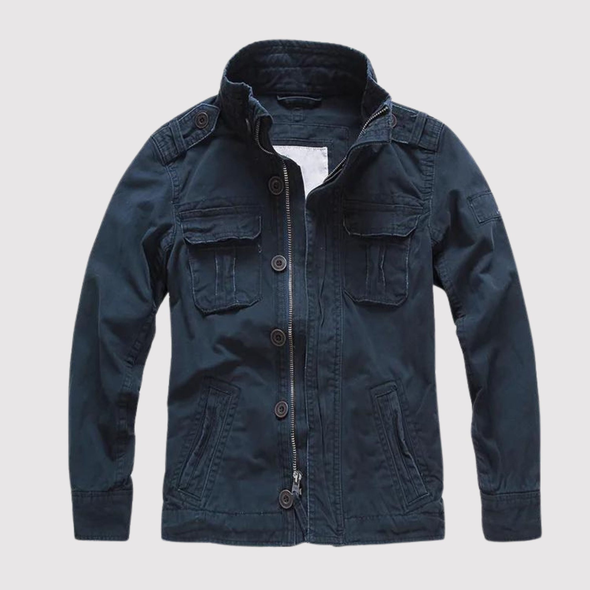 Herren Jeansjacke Retro Stil Hochwertiger Denim 6