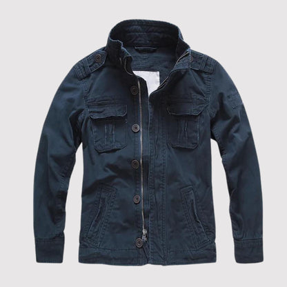 Herren Jeansjacke Retro Stil Hochwertiger Denim 6