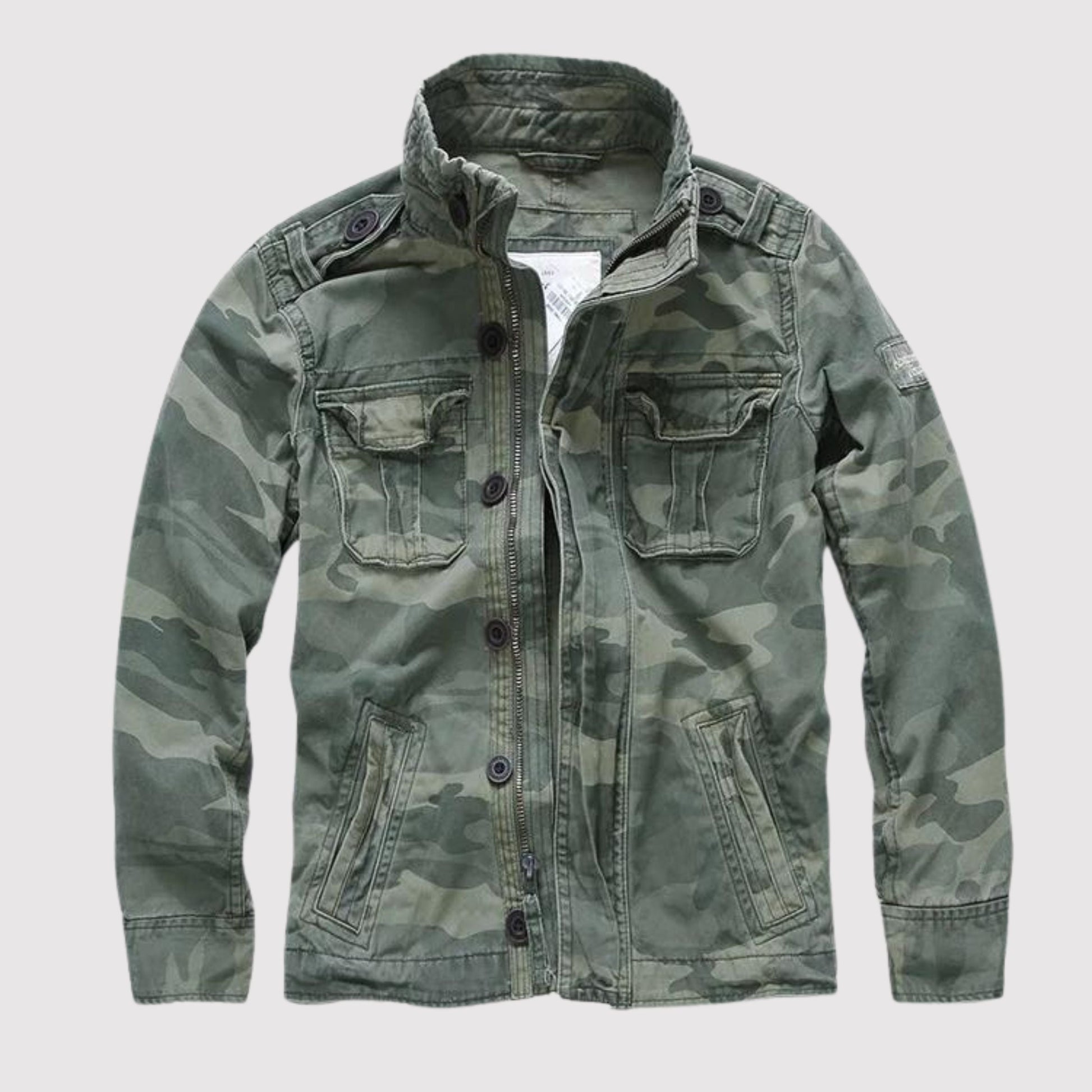 Herren Jeansjacke Retro Stil Hochwertiger Denim 8