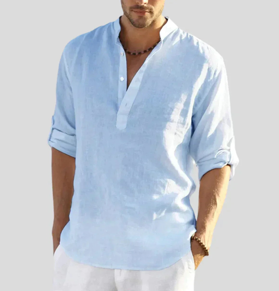 Herren Langarmhemd Elegantes Design Hochwertige Materialien 2