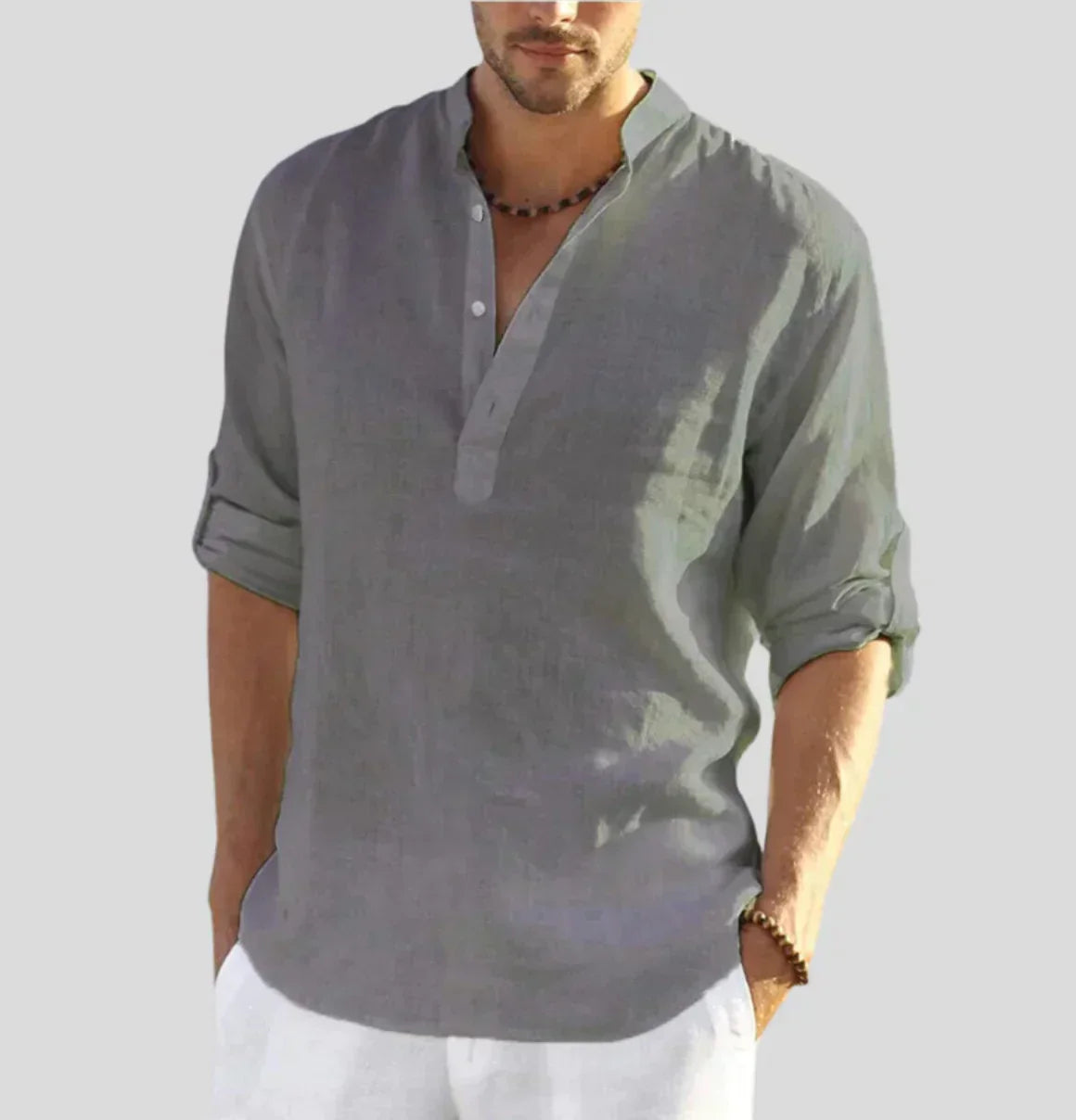Herren Langarmhemd Elegantes Design Hochwertige Materialien 4