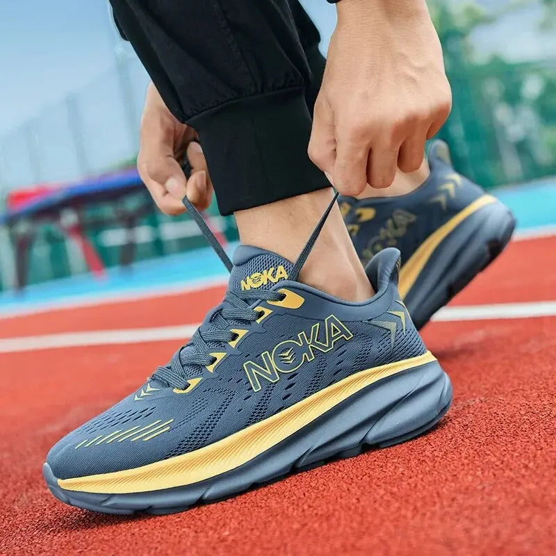 Herren Lauf- und On Schuhe Leicht Atmungsaktiv Ergonomische Dämpfung Rutschfeste Sohle 1