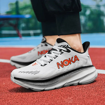Herren Lauf- und On Schuhe Leicht Atmungsaktiv Ergonomische Dämpfung Rutschfeste Sohle 4
