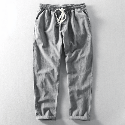 Herren Leinenhose Bequem Atmungsaktiv Leicht für Freizeit und Büro 4