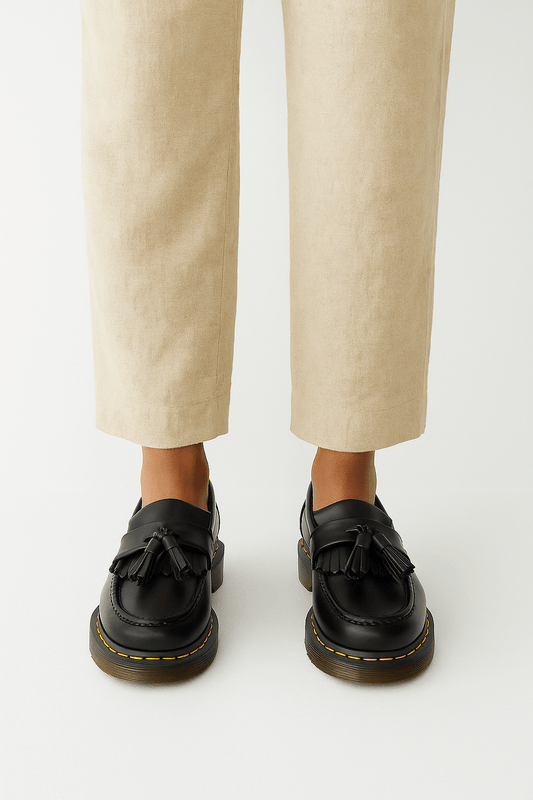 Herren Loafer Schwarz Klassisch Mit Quaste Aus PU-Leder 0