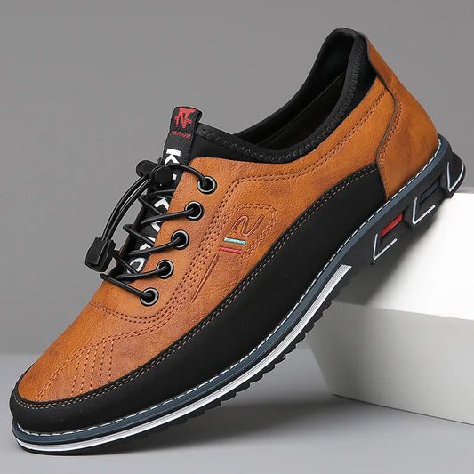 Herren Oxford-Schuhe Atmungsaktiv Bequem Schwarz Flexibles Design 0