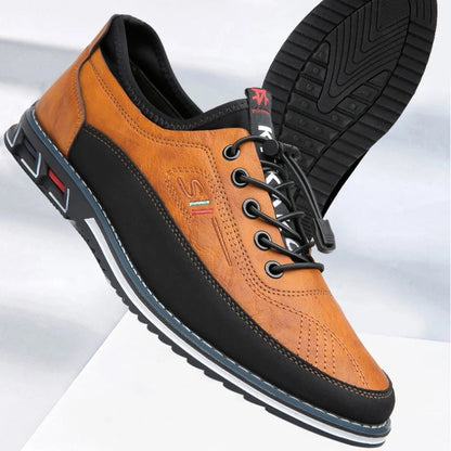 Herren Oxford-Schuhe Atmungsaktiv Bequem Schwarz Flexibles Design 3