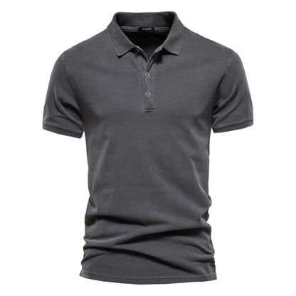 Herren Polo Shirt Elegantes Design Langarm 100% Baumwolle 0