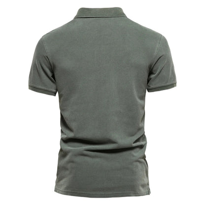 Herren Polo Shirt Elegantes Design Langarm 100% Baumwolle 4