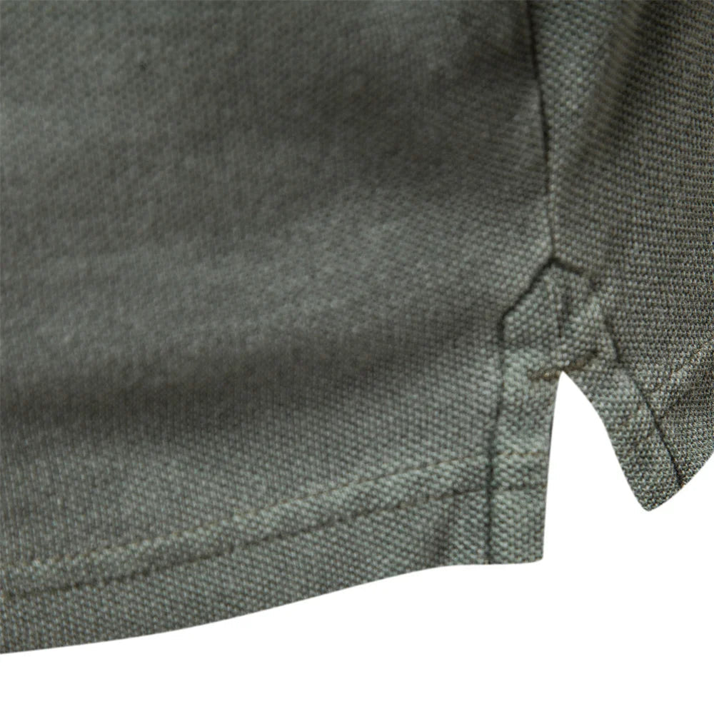 Herren Polo Shirt Elegantes Design Langarm 100% Baumwolle 5
