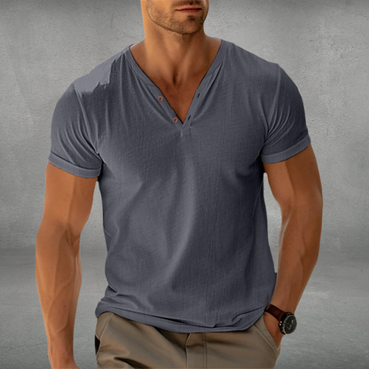 Herren Polo Shirt Slim Fit Atmungsaktive Baumwolle Knitterfrei 1