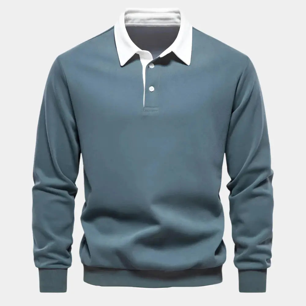 Herren Polohemd Elegantes Design Hochwertige Baumwolle Atmungsaktiv 2