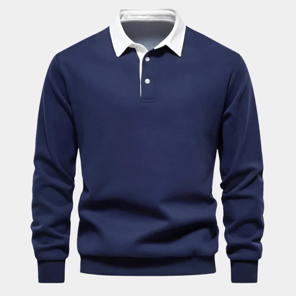 Herren Polohemd Elegantes Design Hochwertige Baumwolle Atmungsaktiv 3