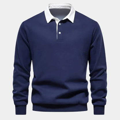 Herren Polohemd Elegantes Design Hochwertige Baumwolle Atmungsaktiv 3