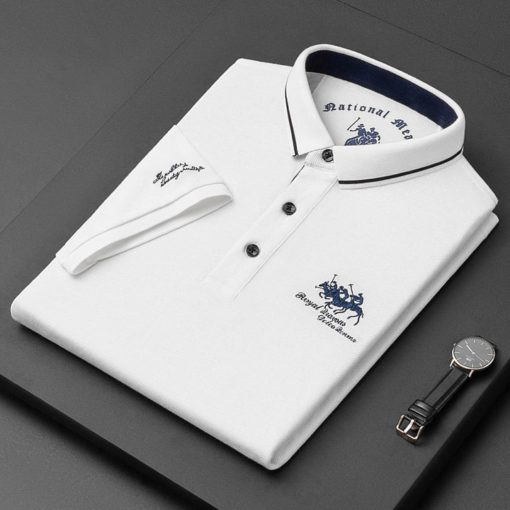 Herren Poloshirt Elegante Baumwolle Hochwertig 0
