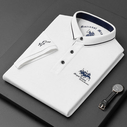 Herren Poloshirt Elegante Baumwolle Hochwertig 0