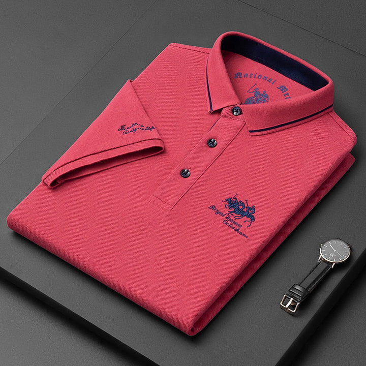 Herren Poloshirt Elegante Baumwolle Hochwertig 1