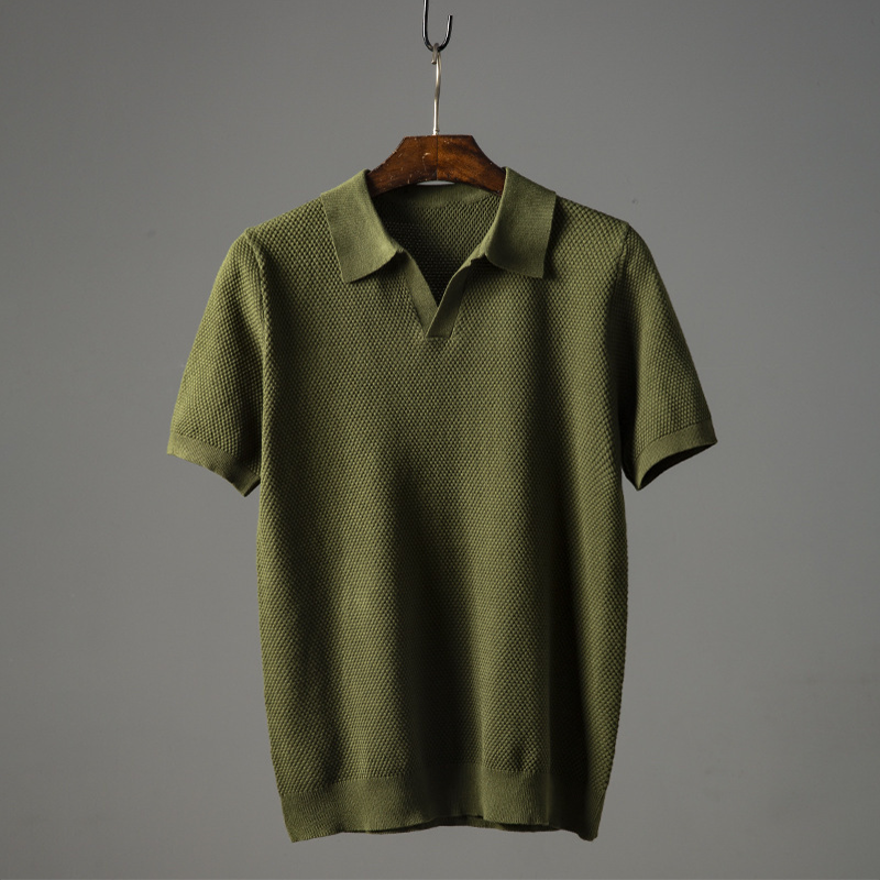 Herren Poloshirt Klassischer Schnitt Langarm 100% Baumwolle 0