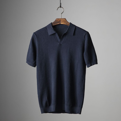 Herren Poloshirt Klassischer Schnitt Langarm 100% Baumwolle 2