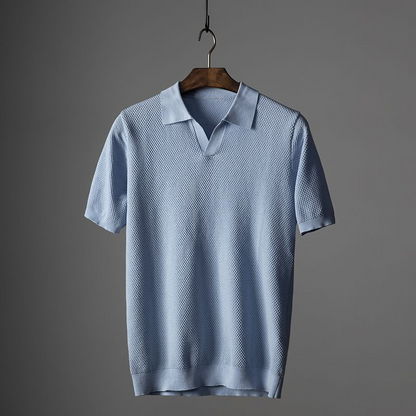Herren Poloshirt Klassischer Schnitt Langarm 100% Baumwolle 4