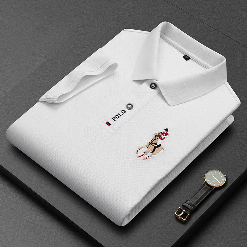 Herren Poloshirt Langarm Atmungsaktiv Elegantes Design Bequeme Passform 0