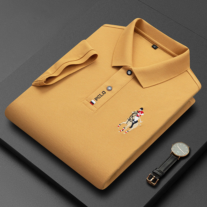 Herren Poloshirt Langarm Atmungsaktiv Elegantes Design Bequeme Passform 1