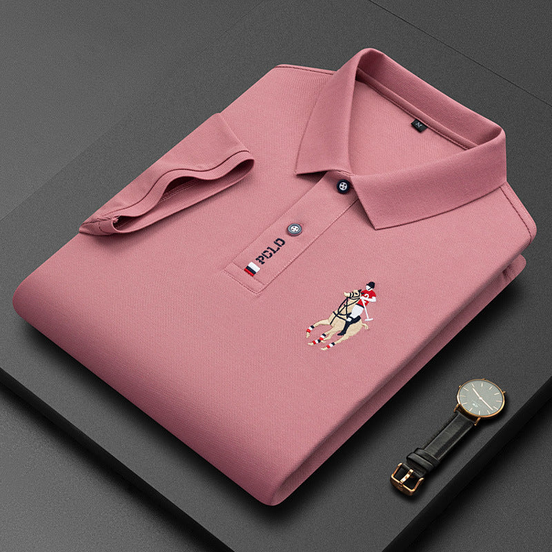 Herren Poloshirt Langarm Atmungsaktiv Elegantes Design Bequeme Passform 2