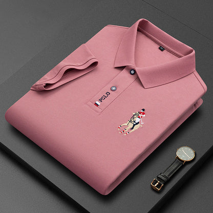 Herren Poloshirt Langarm Atmungsaktiv Elegantes Design Bequeme Passform 2