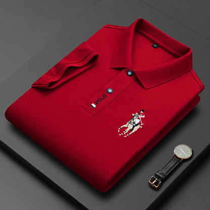 Herren Poloshirt Langarm Atmungsaktiv Elegantes Design Bequeme Passform 4
