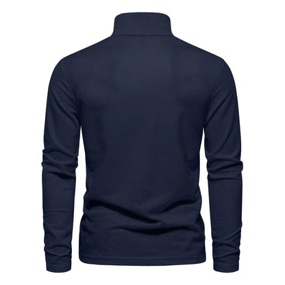 Herren Poloshirt Langarm Klassisch 100% Baumwolle Regular Fit 3