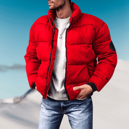 Herren Pufferjacke Warm Stylisch Dicke Fütterung Winterjacke 0