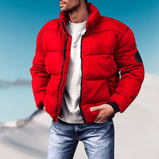 Herren Pufferjacke Warm Stylisch Dicke Fütterung Winterjacke 0