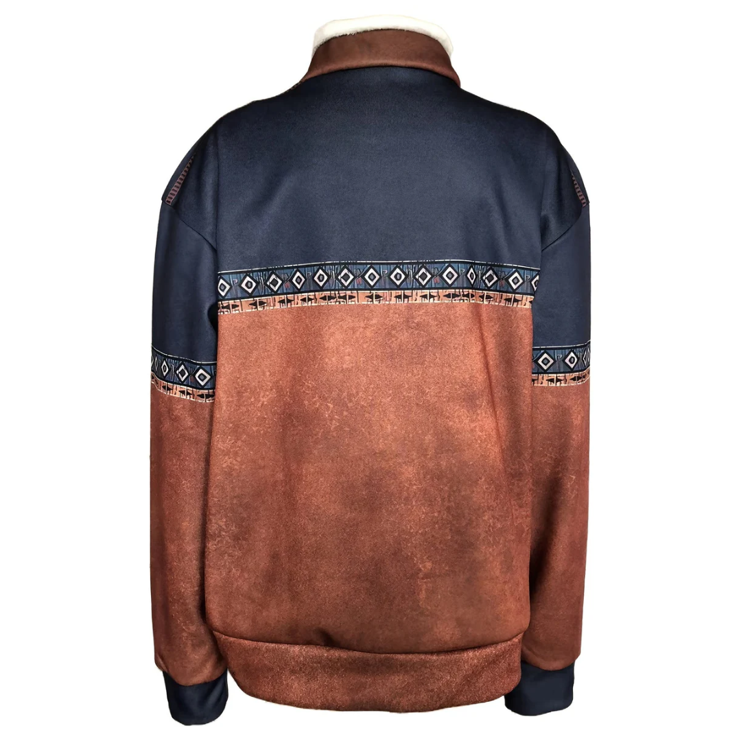 Herren Pullover Langarm Reißverschluss Warm Hochwertiges Material 3