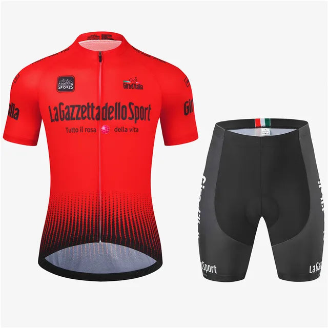 Herren Radsportbekleidungsset Atmungsaktiv Hochwertiges Castelli-Gewebe 13