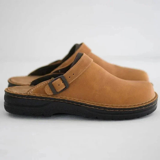 Herren Sandalen Echtleder Rutschfeste Sohle Bequem für Alltag und Outdoor 0
