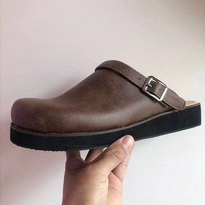 Herren Sandalen Echtleder Rutschfeste Sohle Bequem für Alltag und Outdoor 5