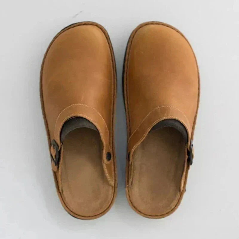Herren Sandalen Echtleder Rutschfeste Sohle Bequem für Alltag und Outdoor 8